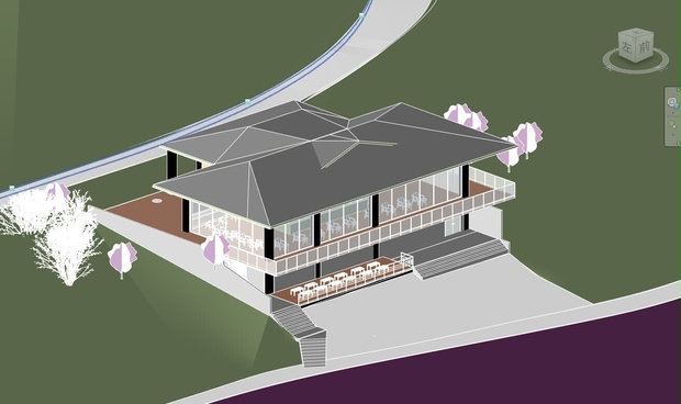 カフェレストラン　revit2019