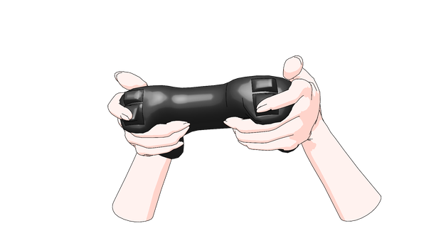 ゲームパッド+手素材