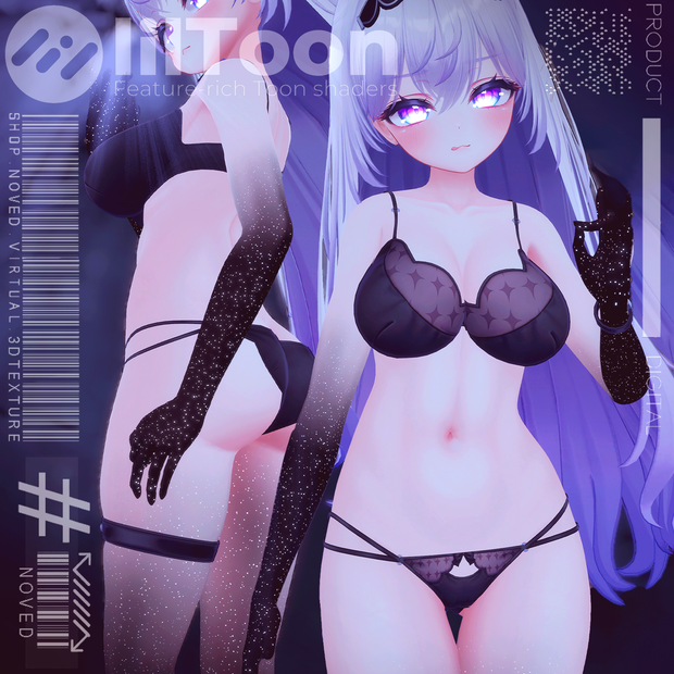 【Shine Midnight/真夜中の輝き】14 avatars 4K textures/14体のアバター用4KテクスチャHD
