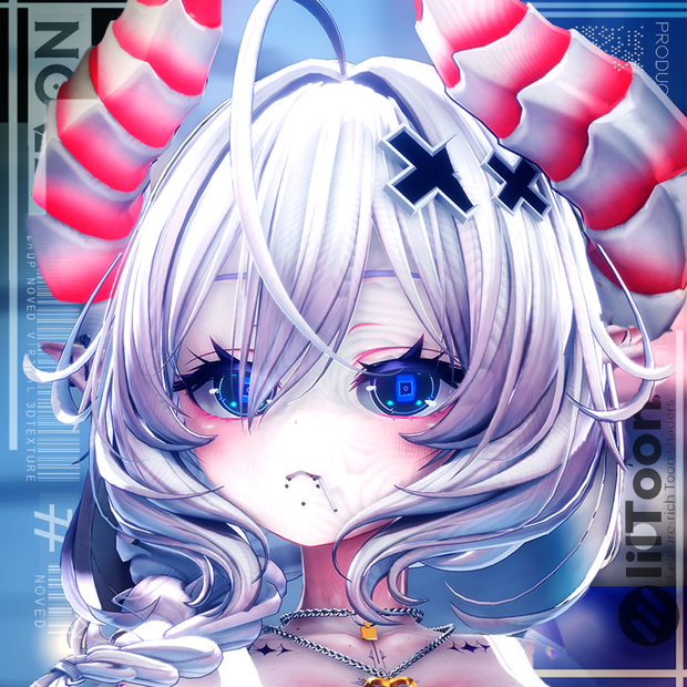 【Cyber HoloPulseV2/サイバーホロパルス】Eye animation HD texture+5Types BaseColor's