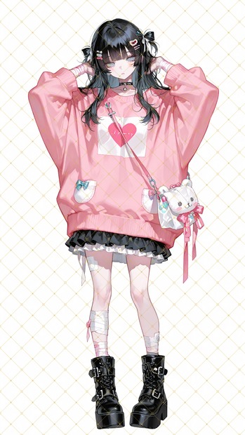 【立ち絵】地雷系女子
