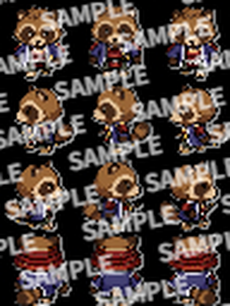 【pictSQUARE用アバターデータ】普通のたぬき（ドット絵素材）