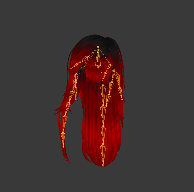 RTV Amanda Hair From Scratch By RustTV - VRChat, Blender, FBX.