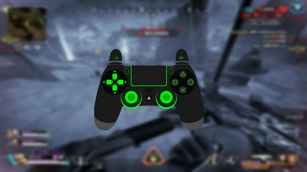 【配信】GamePAD Overlay 緑色【オーバーレイ】