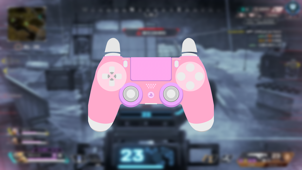 【配信】GamePAD Overlay Sweet Pink(ピンク色)【オーバーレイ】