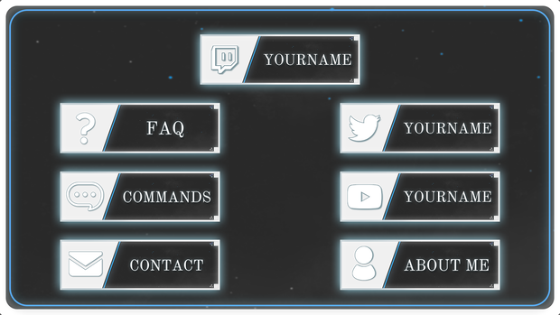 【TwitchPanel】SPACE ツイッチパネル画像【配信】