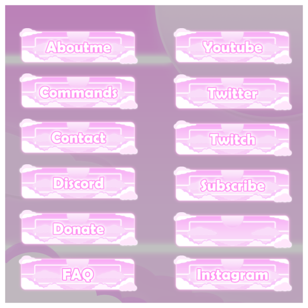 【TwitchPanel】無料 -CLOUD- ツイッチパネル【配信】