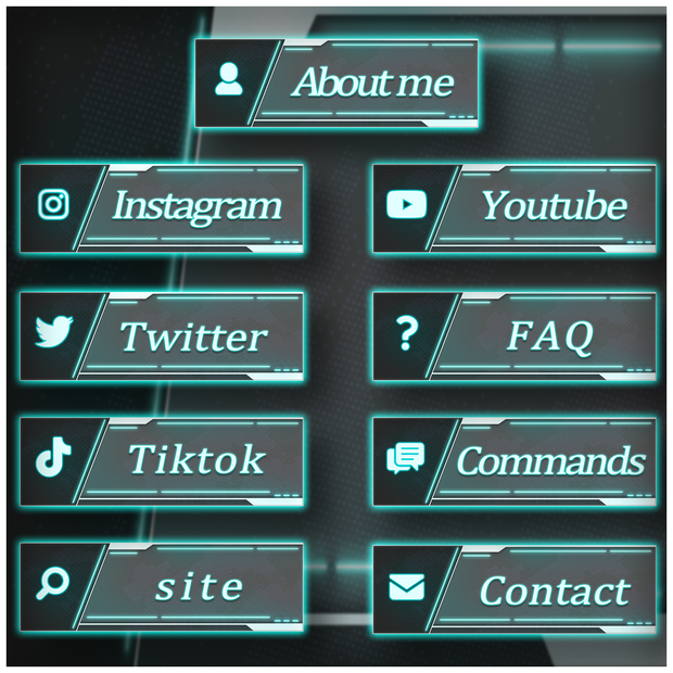 【TwichPanel】-FUTURE NEON- ツイッチパネル画像【配信】