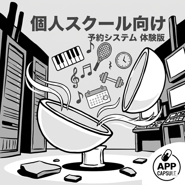 個人スクール向け 予約システム （ピアノ教室・パーソナルジム） GAS Webアプリ 体験版