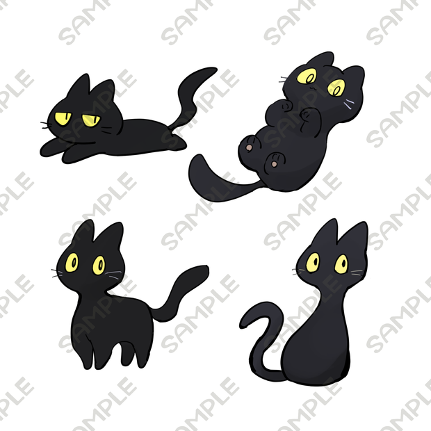 黒猫03【4種類】