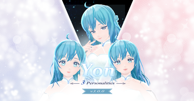 オリジナル3Dモデル 「Yon」VRChat対応アバター【PC/Quest】