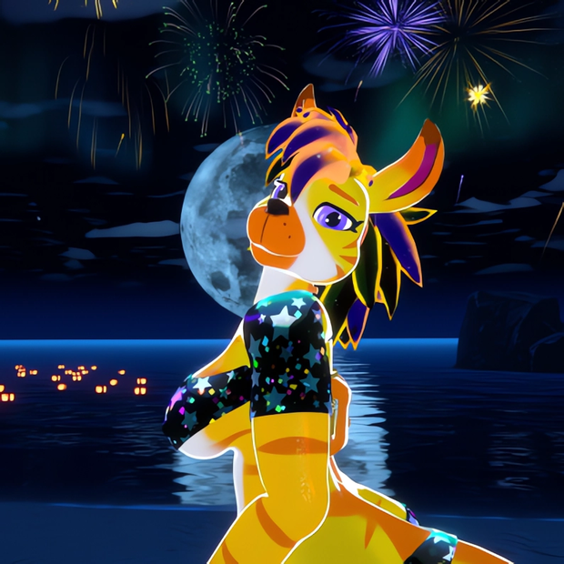 InflataRoo VRChat Furry Kangaroo Avatar SFW only edition