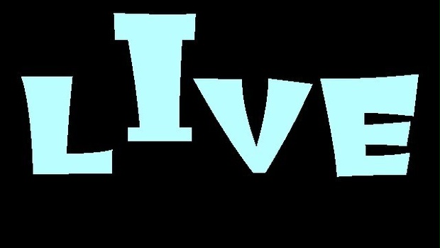 動く『LIVE』文字/配信画面・オーバーレイなど用動画素材【フリー素材】