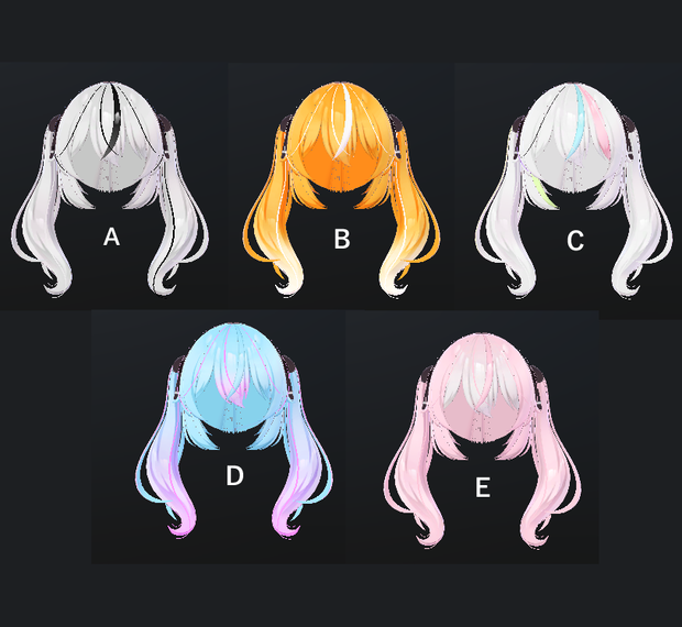 [FREE] Karin Hair Texture Set  ヘアテクスチャセット「カリン」
