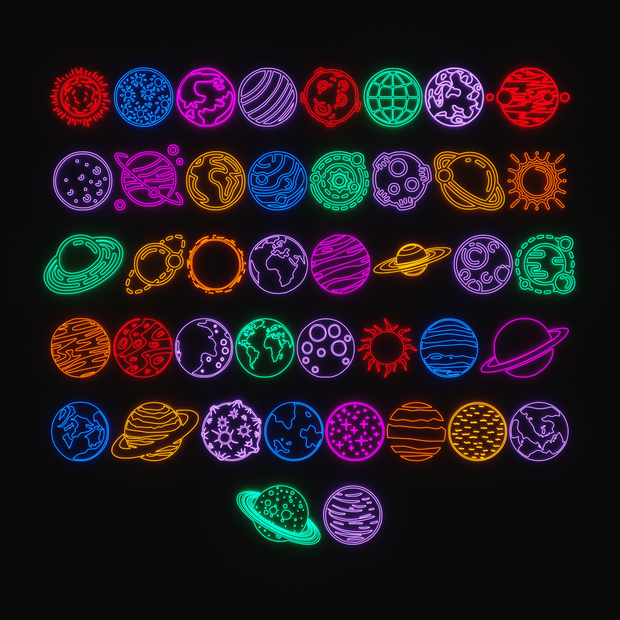 Pochii's Planet Neon Signs ^^