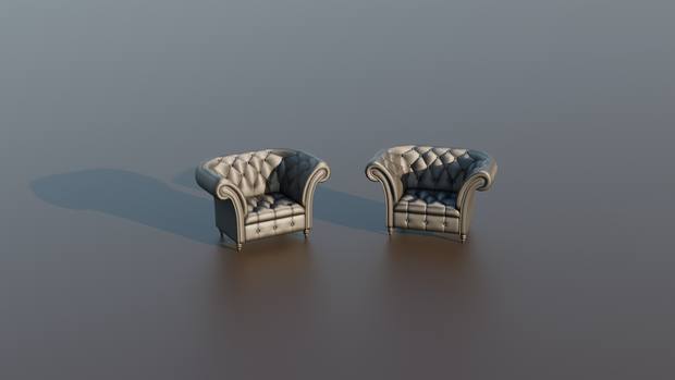 Luxury Leather Chair 椅子 | VRChat