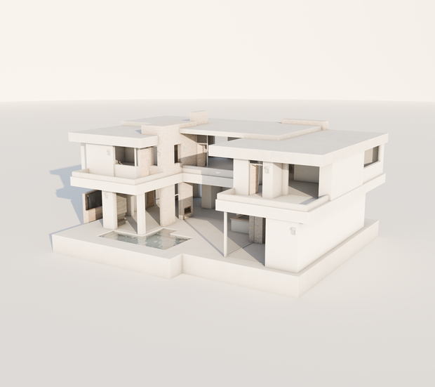 Low Poly Modern Home <3 モダンな家 | VRChat