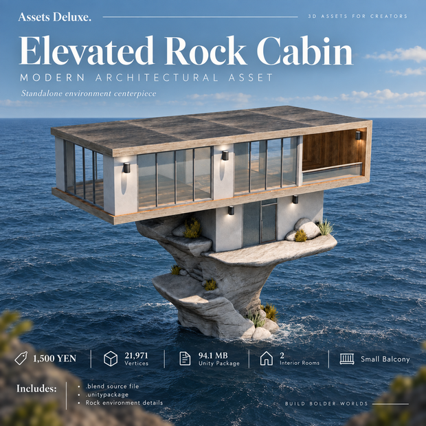 Elevated Rock Cabin [VRChat]