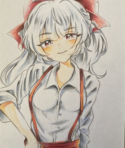 ☆sold☆東方project妹紅†自作イラスト ☆sold☆東方project妹紅†自作イラスト