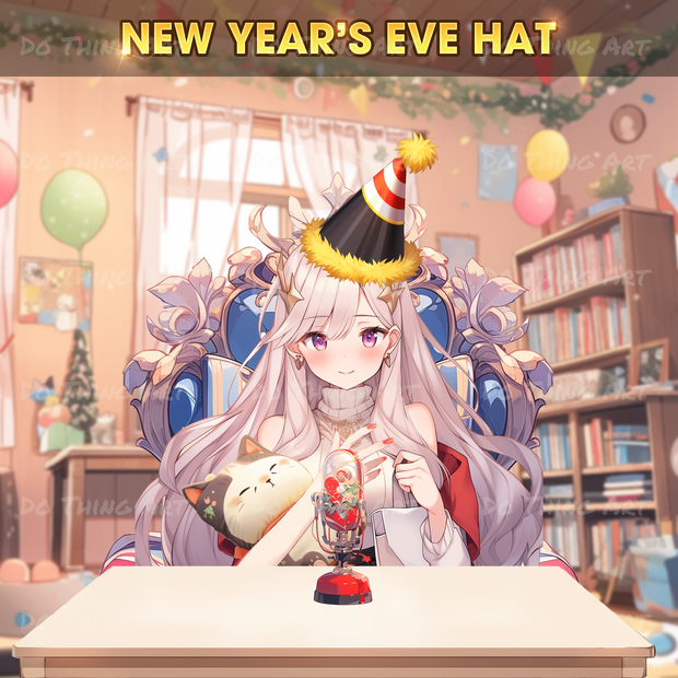 VTUBER Asset | Vtuber New Year Eve_Hat Edition