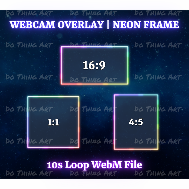 Vtuber Assets | Twitch Overlay Webcam Design | Stream Overlay Package | Stream Assets |Twitch Assets | PngTuber Assets | Streamer Assets