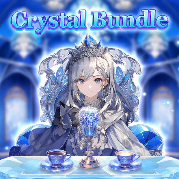 Vtuber Assets - Crystal Bundle | High Tea Collections | Party Assets | Party Decorations | Party Assets | Twitch Assets | Vtuber Chair Asset