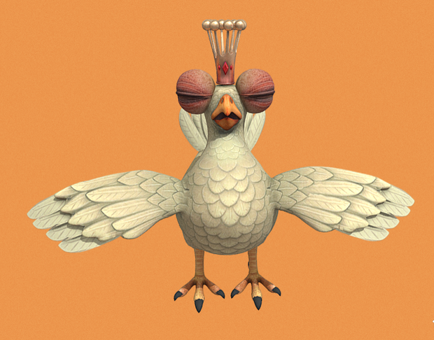 King Chicken CTRNF 3D Model ランダムな毎日のモデル VRChatアバター