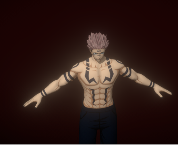 Sukuna 3D Model  スクナ 3Dモデル VRChatアバター