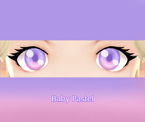 Baby pastel VRoid pink & purple eye texture