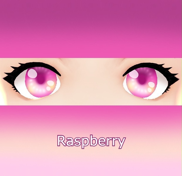 Raspberry VRoid eye texture pink/yellow