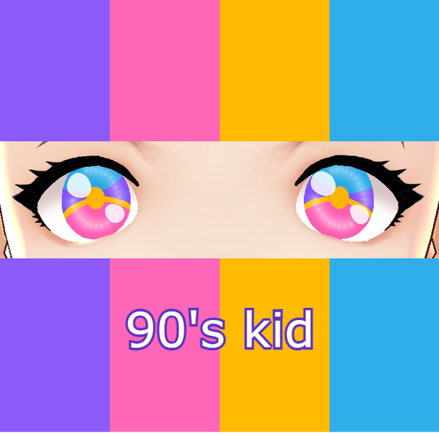 90's kid Vroid eye texture 
