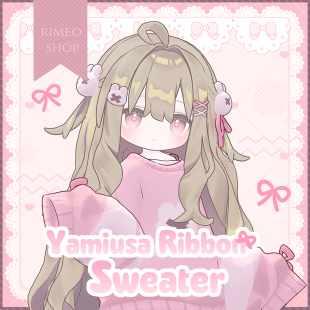 【MameFriends】Yamiusa Ribbon Sweater【MA対応】