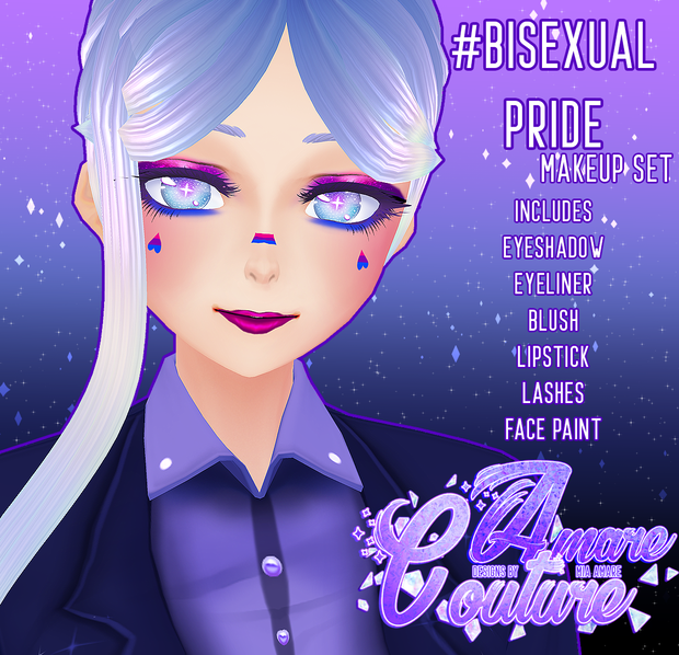 [AC] BISEXUAL PRIDE MAKEUP SET