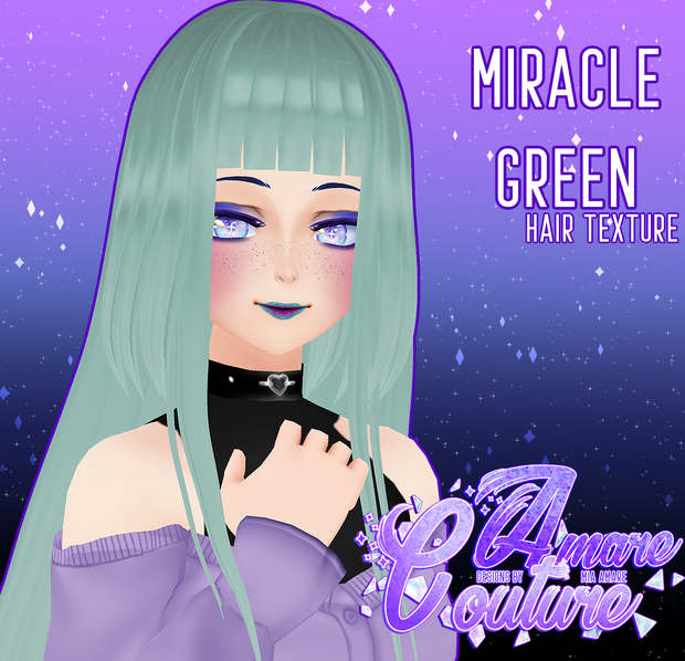 [AC] MIRACLE GREEN HAIR TEXTURE