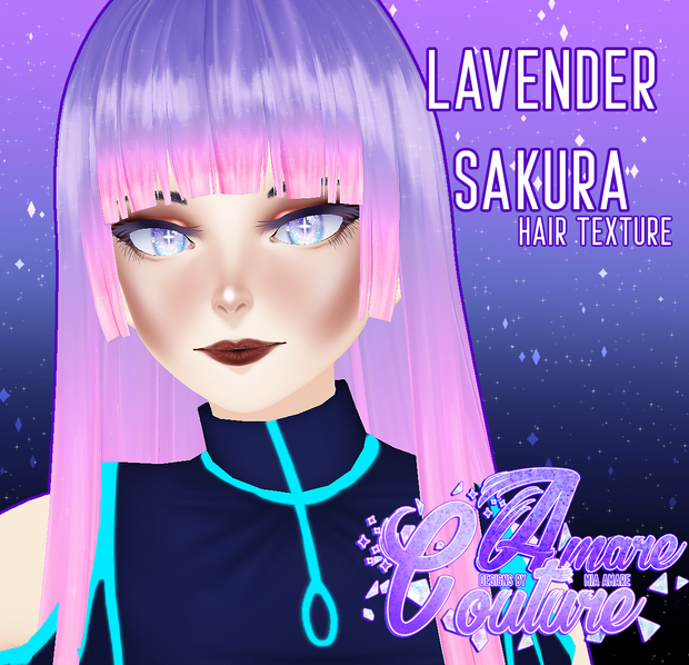 [AC] LAVENDER SAKURA HAIR TEXTURE