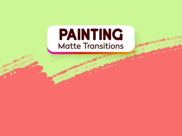 Brush Stroke Matte Transitions: Artistic Animated Stream Assets (webm and mov)