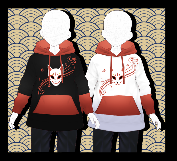 Kitsune Mask Vroid Hoodie