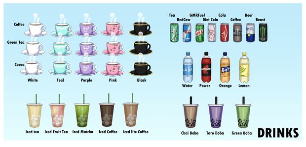Drinks: Free Vtuber Streaming Room Assets