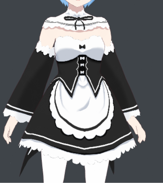 Rem's Maid Dress for Vroid Models