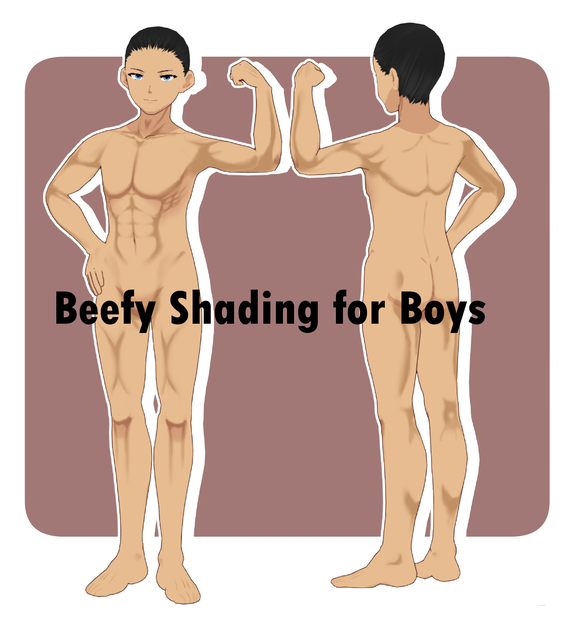Buff Beefy Male body Shading