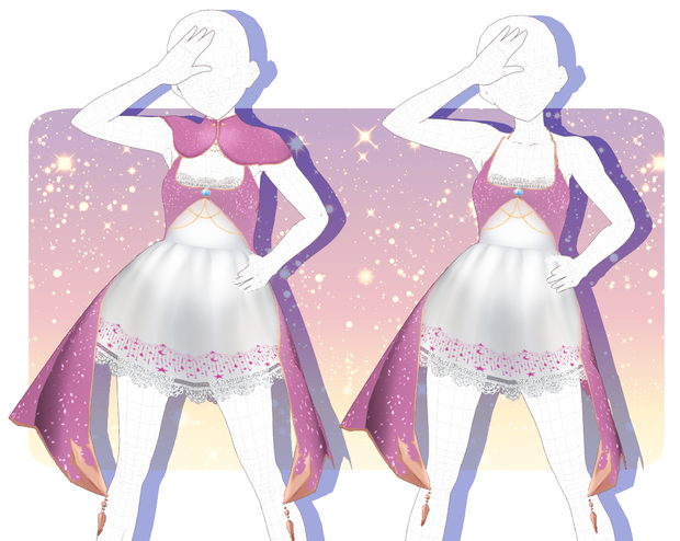 Pink Magical Girl Vroid Outfit