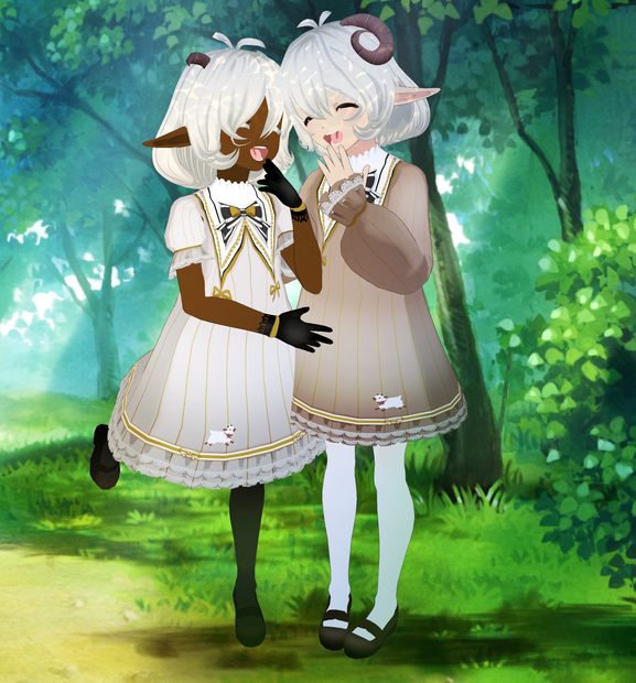 Ram Lamb Vroid Models for Vtubing or VRchat