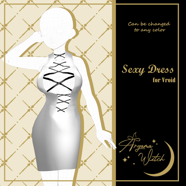 Sexy Dress for Vroid (Any color)