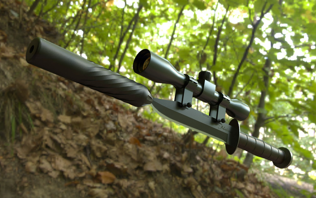 Tactical Silenced Hunting Knife
