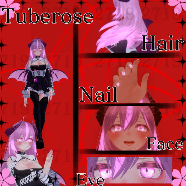 Tuberose Sakura Makeup