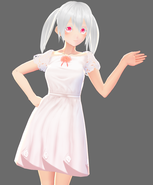 [Vroid用]Mini Wedding Dress