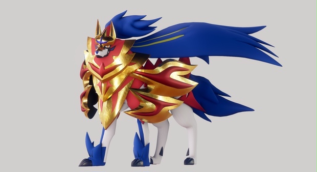 Blender向け}ザマゼンタ(アーマーあり) [ポケモン ソード