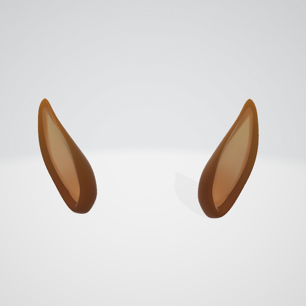 「３dモデル」馬(兎)耳・尻尾「blender」