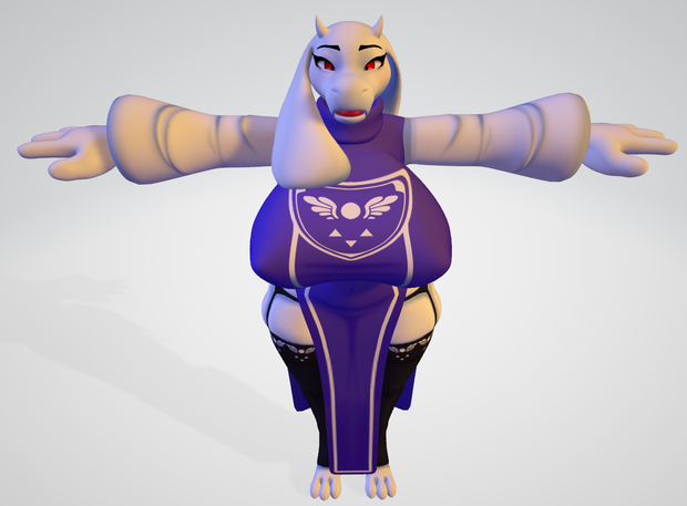 Sexy Toriel Mama ♣ model 3d .fbx
