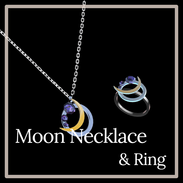 Moon Necklace & Ring